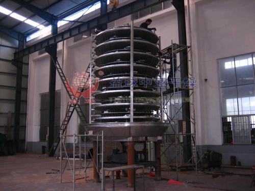 碳酸锂烘干专用盘式连续干燥机制造中