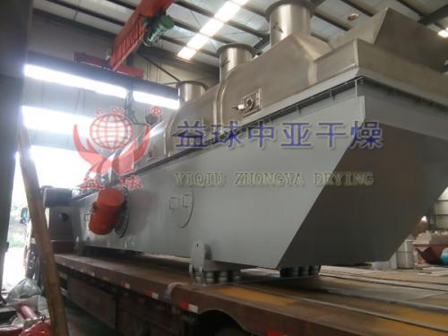 常州市益球中亚制造ZLG-9×1.2m振动流化床干燥机发货现场